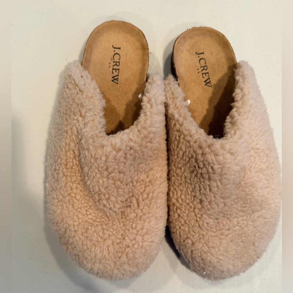 J.Crew | Sherpa Clog Slippers. Size: 8 - Picture 2 of 14